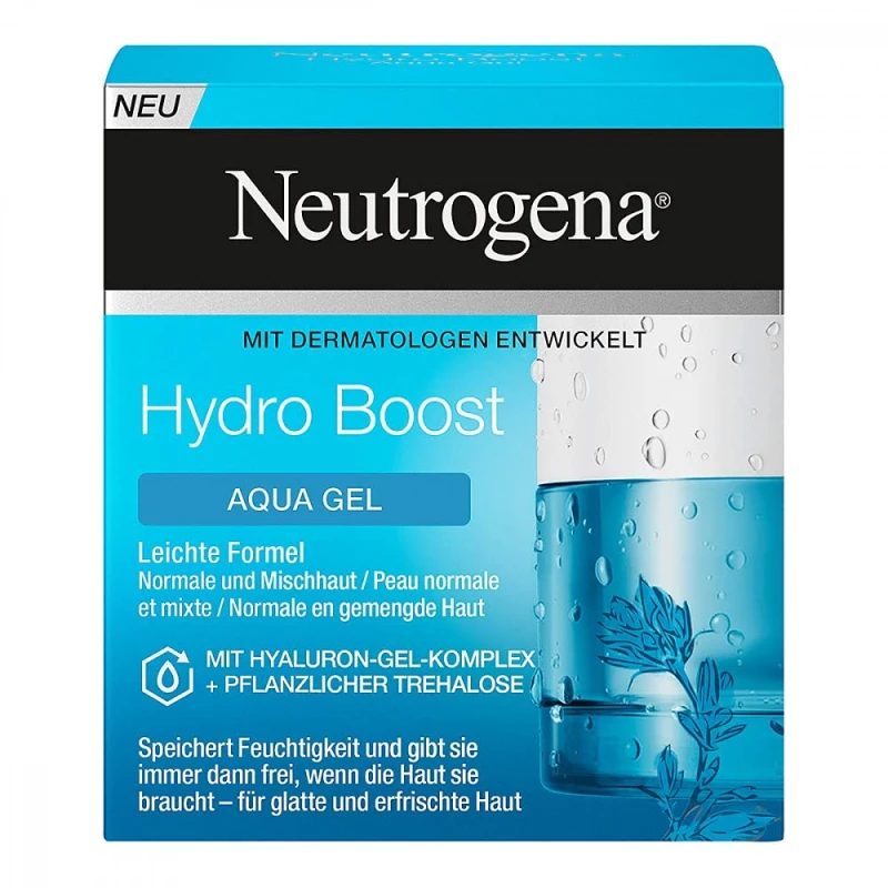 Neutrogena Hydro Boost Aqua Gel hidratant pentru ten normal și mixt, fără ulei, 50 ml